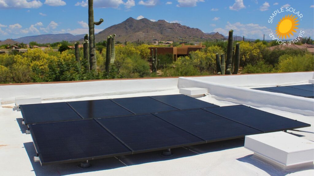 House with a solar panel service