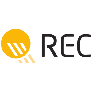 REC logo in yellow and black
