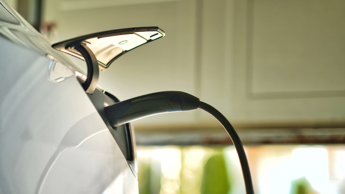 Garage EV charger installation